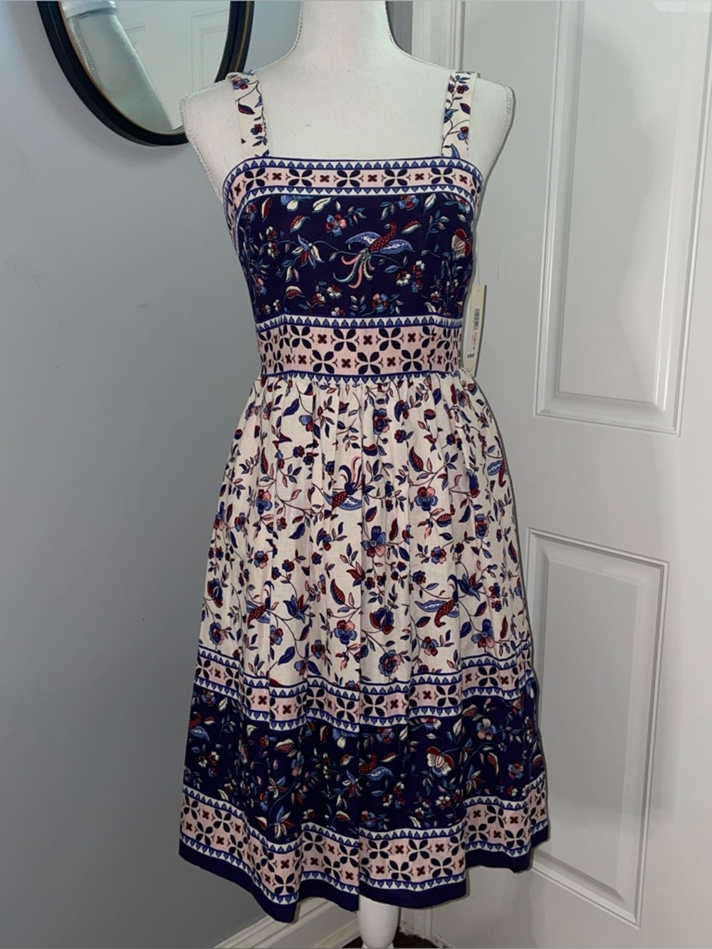 Eliza J Floral Bird Dress